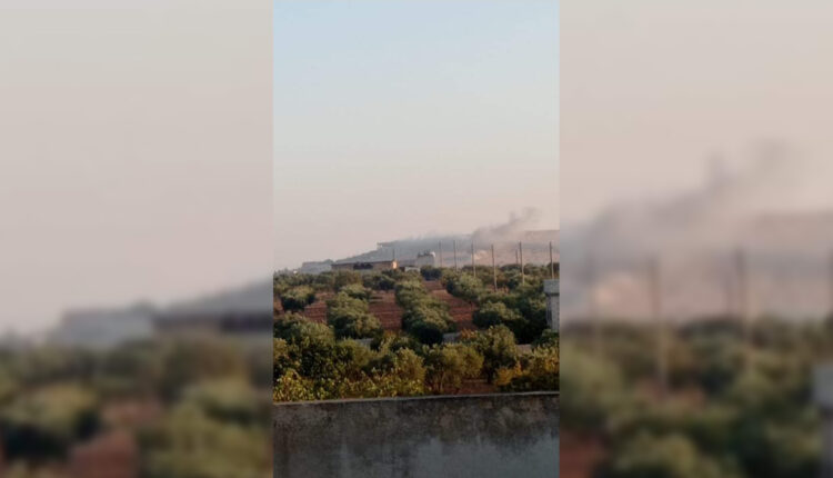 قصف سابق في قرية عرب حسن بريف منبج - متداول