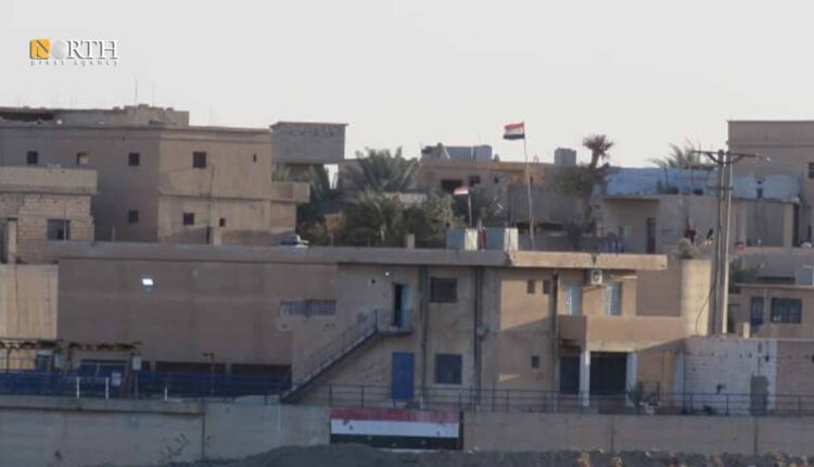 نقطة عسكرية للقوات الحكومية في بلدة العشارة شرقي دير الزور
