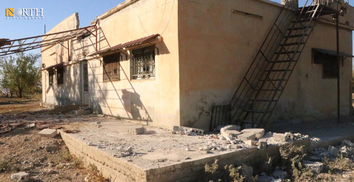 آثار الدمار بريف تل تمر جراء القصف التركي – نورث برس