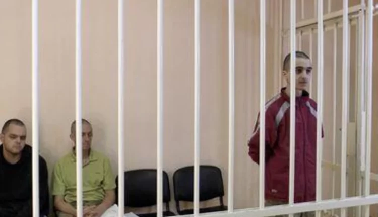 الجنود الأجانب الثلاثة المحكوم عليهم في إقليم دونيتسك "البريطانيين أيدن أسلين وشون بينر والمغربي إبراهيم سعدون"