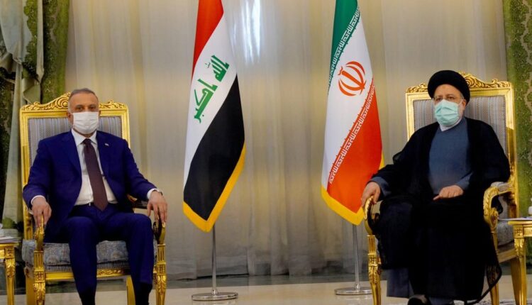 رئيس الحكومة العراقية مصطفى الكاظمي في لقاء مع الرئيس الإيراني إبراهيم رئيسي العام الفائت- المكتب الإعلامي للكاظمي