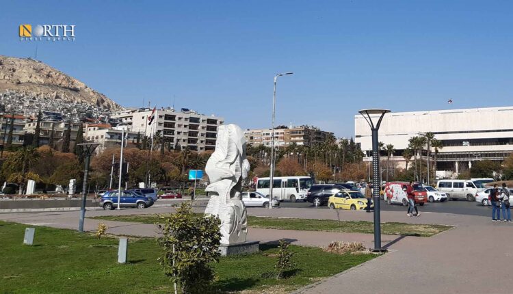 ساحة الأمويين وسط دمشق– نورث برس