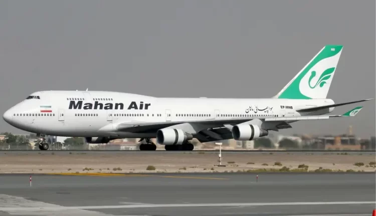طائرة مدنية لشركة ماهان الإيرانية- إنترنت