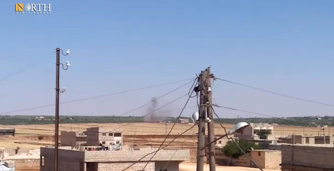 قصف تركي على قرية بريف حلب الشمالي _ نورث برس
