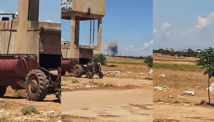 قصف تركي على قرية عقيبة بريف حلب الشمالي