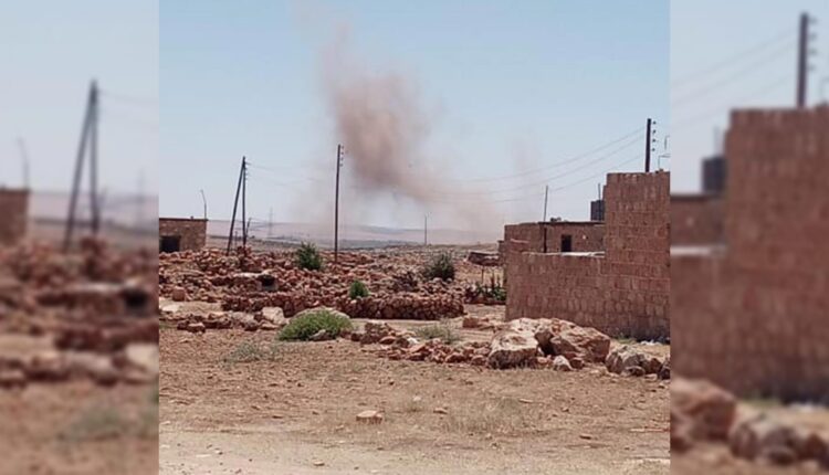 المدفعية التركية تستهدف قرية كفر قارص بريف حلب الشمالي