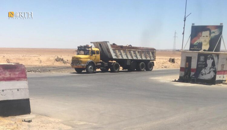حاجز المسمية للأمن العسكري على طريق دمشق السويداء