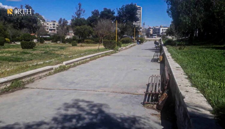 حديقة جورج خوري في حي القصاع بدمشق – نورث برس