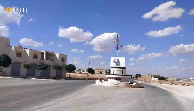 دوار مدخل بلدة اخترين شمال حلب – نورث برس