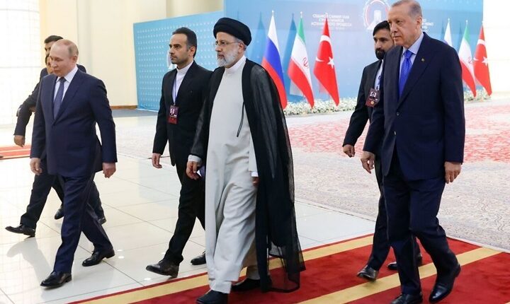 رؤساء تركيا وإيران وروسيا في قمّة طهران – انترنت
