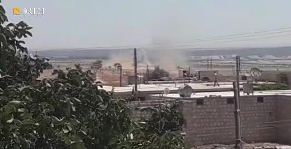 قصف تركي على قرية عقيبة بريف حلب الشمالي_ نورث برس