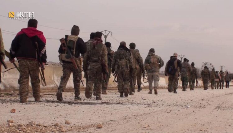 مقاتلين من قوات الدفاع المحلي في ريف حلب الشمالي - نورث برس