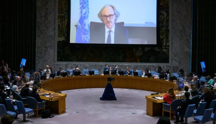 المبعوث الأممي الخاص غير بيدرسن من جنيف في إحاطة لمجلس الأمن الدولي عبر الفيديو