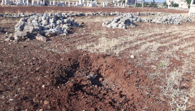آثار القذائف التركية التي سقطت في مدرسة أبين – نورث برس