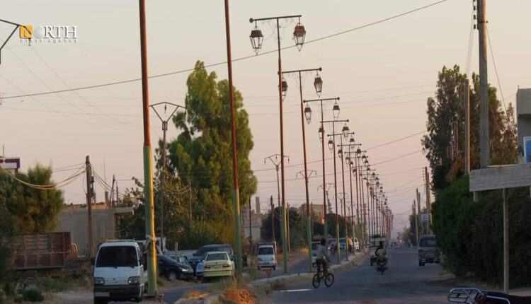 الطريق الرئيسي في بلدة تل شهاب بريف درعا الغربي- نورث برس
