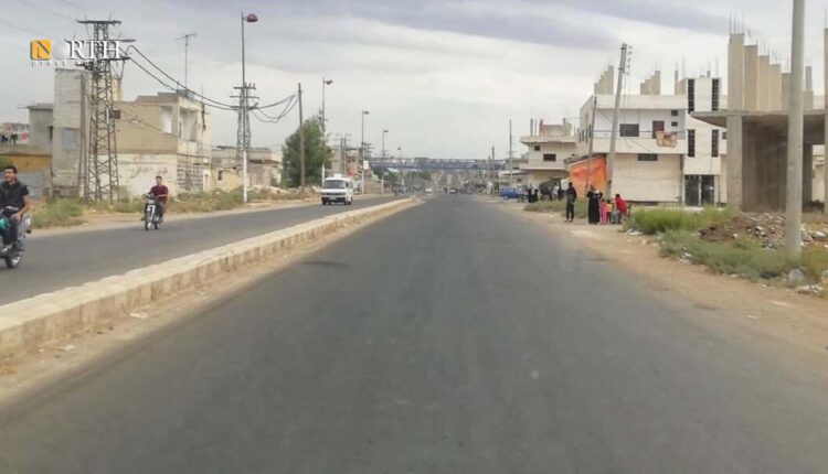 الطريق الرئيسي في بلدة النعيمة شرقي درعا - نورث برس