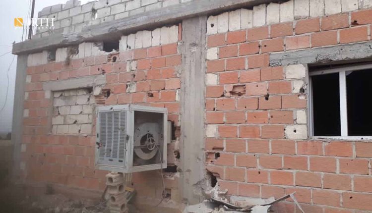 منزل في قرية مشيرفة تضرر جراء القصف التركي – أرشيفية/نورث برس