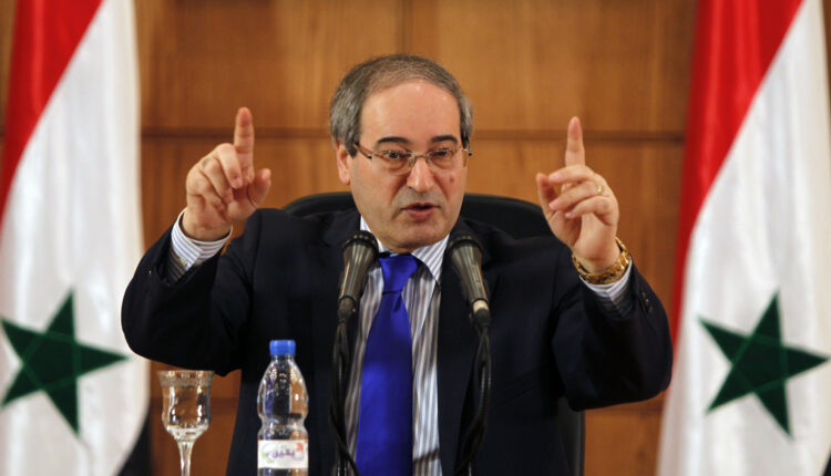 وزير الخارجية السوري فيصل المقداد