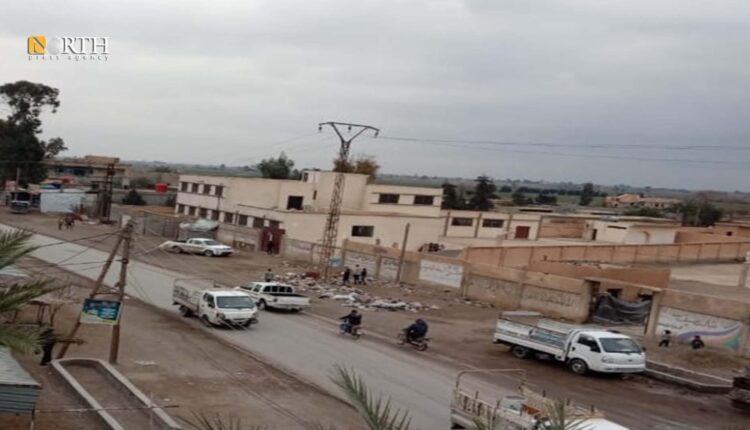 الطريق العام ببلدة الصبحة بريف دير الزور الشرقي - نورث برس