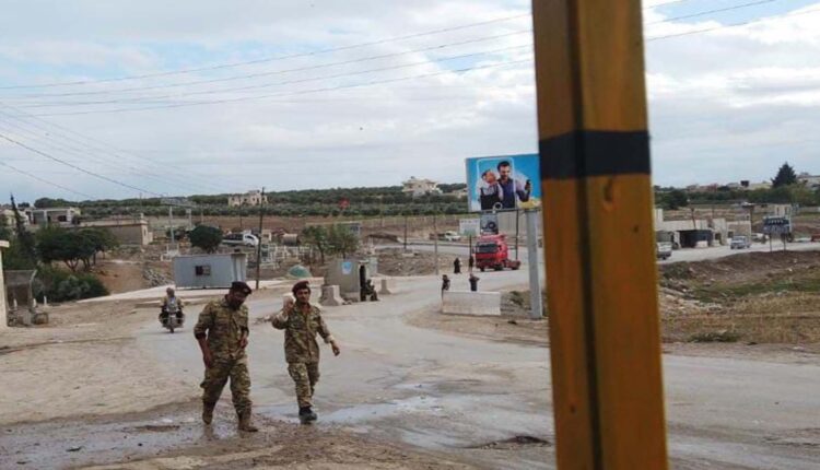انتشار لعناصر الشرطة العسكرية على مدخل عفرين الشمالي - متداول