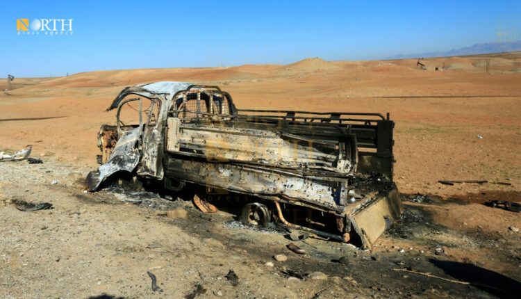 آثار القصف التركي على محطة كهربائية بريف مدينة ديرك أقصى شمال شرقي سوريا - نورث برس