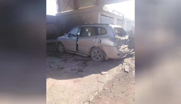 استهداف سيارة جنوبي عامودا شمال الحسكة