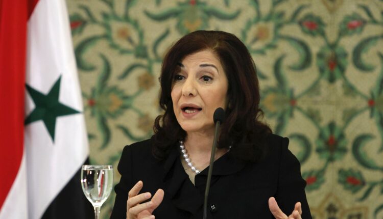 بثينة شعبان، المستشارة الخاصة للرئيس السوري بشار الأسد