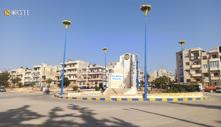 دوار الملعب البلدي في مدينة إدلب – نورث برس