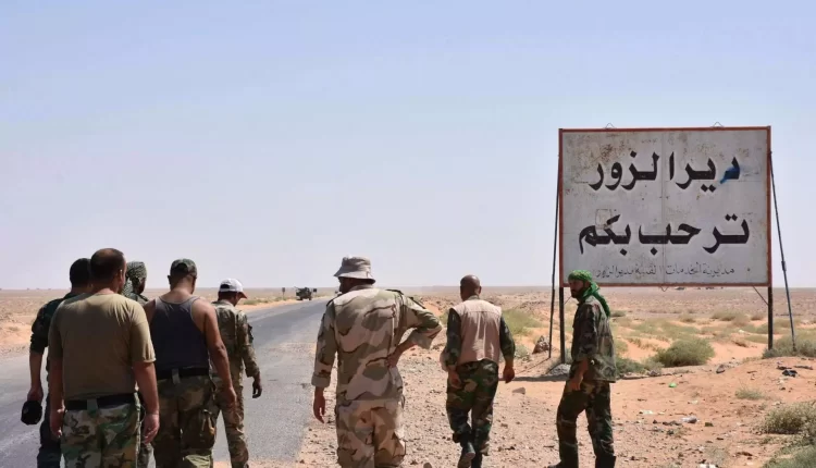 قوات حكومية في مدينة دير الزور