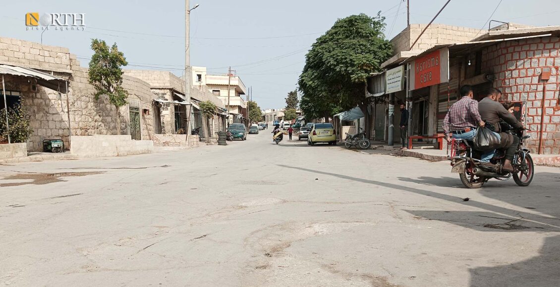 شارع رئيسي في بلدة تل رفعت بريف حلب الشمالي - نورث برس