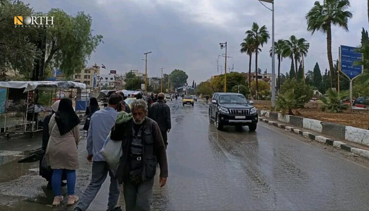 طريق المجمع الحكومي في مدينة درعا - نورث برس