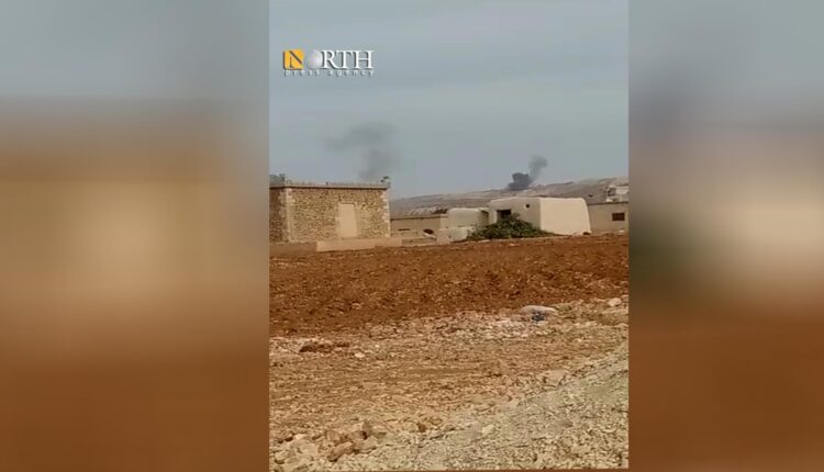 قصف تركي على قرية الصيادة شمالي منبج - نورث برس