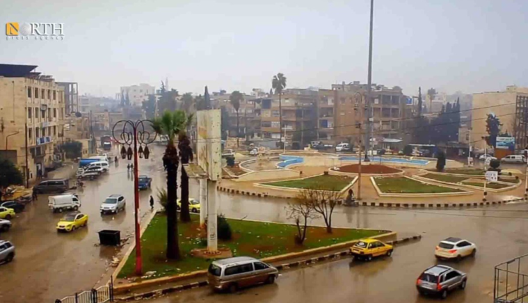 دوار السبع بحرات في مدينة إدلب - نورث برس