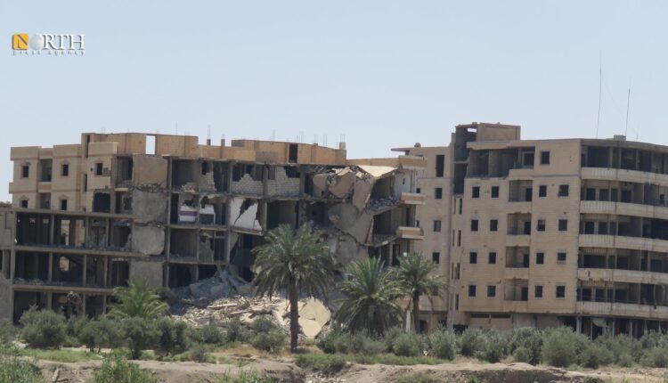 مباني مهجورة ببلدة الميادين شرقي دير الزور - نورث برس