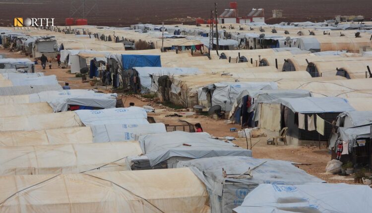 مخيم الشهباء بريف حلب الشمالي - نورث برس