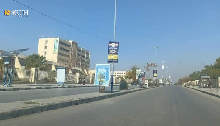 خلو محيط جامعة حلب من السيارات بساعات الذروة الصباحية - نورث برس