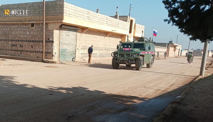 دورية روسية حكومية مشتركة بريف حلب الشمالي - نورث برس