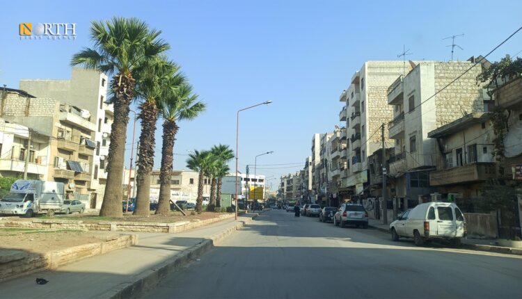 شارع الأربعين في مدينة إدلب - نورث برس
