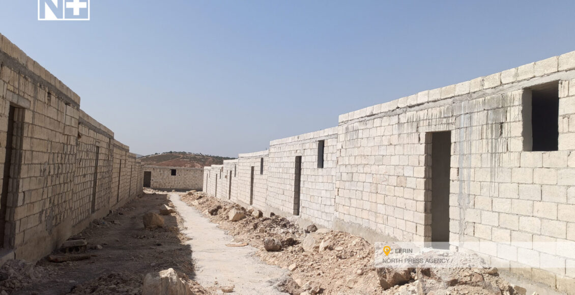 مستوطنة بنتها تركيا بدعم كويتي بريف عفرين شمالي حلب - نورث برس