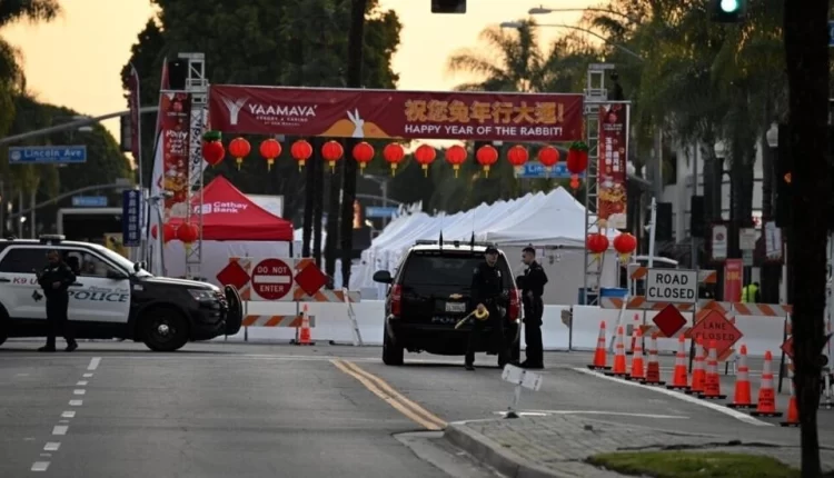 موقع إطلاق نار جماعي في مونتيري بارك في كاليفورنيا في 22 كانون الثاني/يناير 2023 - أ ف ب
