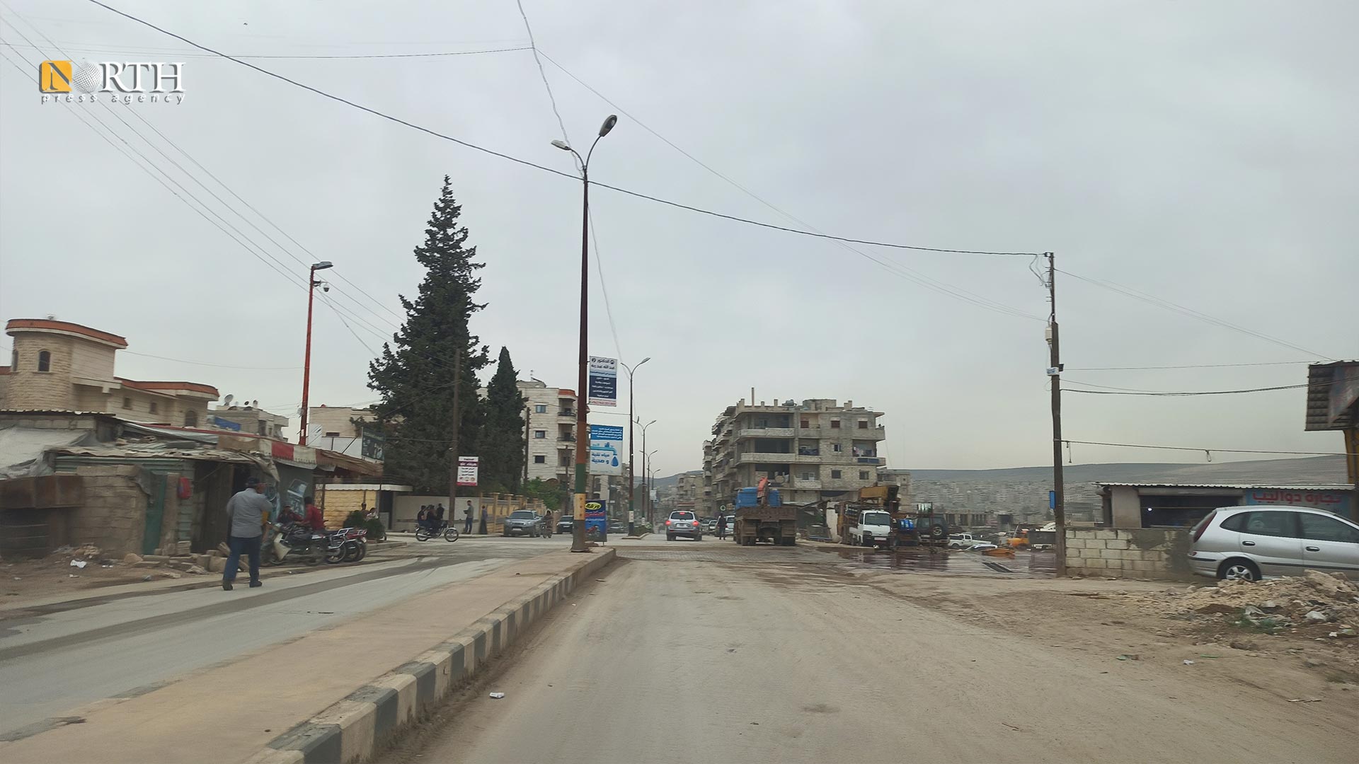 مدخل ناحية جنديرس في عفرين - نورث برس