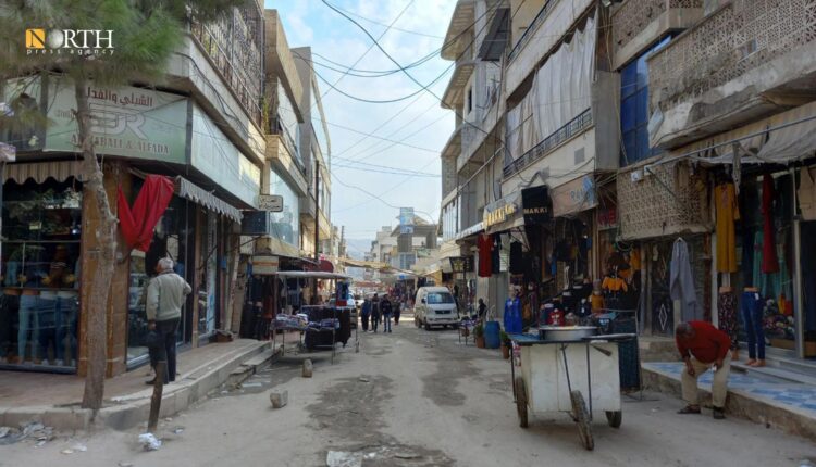 شارع الفيلات وسط مدينة عفرين شمال حلب – نورث برس