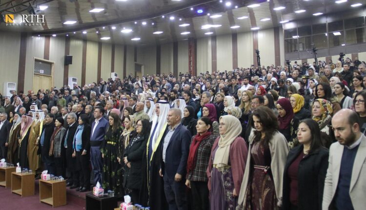 من احتفالية الإدارة الذاتية بالذكرى التاسعة لتأسيسها - نورث برس