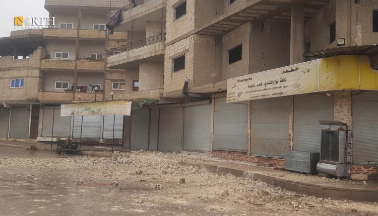 انهيارات في أبنية بكوباني نتيجة الزلزال - نورث برس