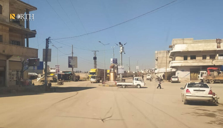 دوار الراعي في مدينة الباب بريف حلب الشرقي - نورث برس