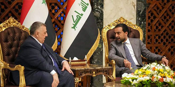 رئيس مجلس الشعب السوري مع رئيس اتحاد البرلمان العربي والبرلمان العراقي في بغداد - أنترنت