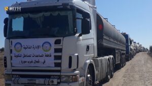 قافلة مساعدات من الإدارة الذاتية على معبر أم جلود تنتظر العبور إلى شمال غربي سوريا – نورث برس
