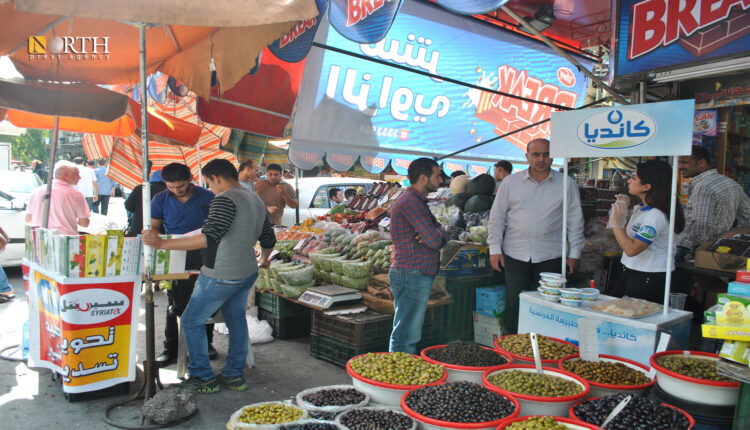 أحد أسواق دمشق في منطقة الشعلان ـ نورث برس