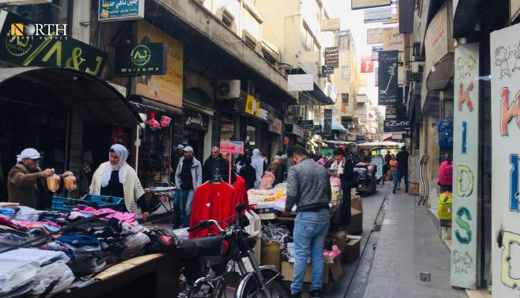 أحد أسواق مدينة السويداء ـ نورث برس