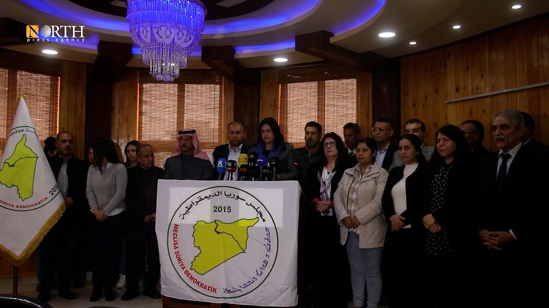بيان صحفي لمجلس سوريا الديمقراطية في القامشلي - نورث برس
